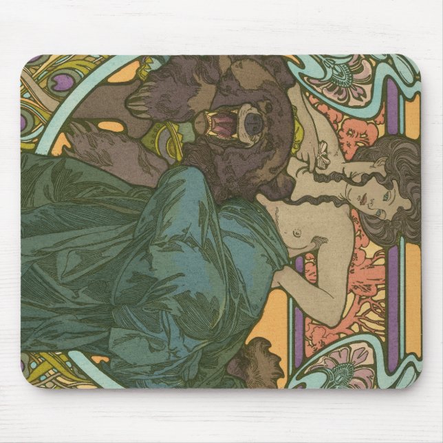 Mousepad Sem título por Alphonse Mucha (1902) (Frente)