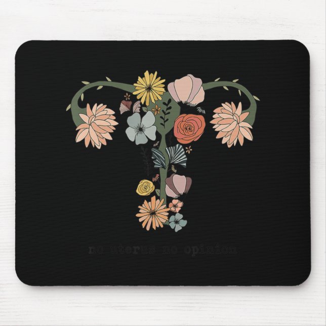 Mousepad Sem útero Sem Opinião Feminista Pró Escolha Mulher (Frente)