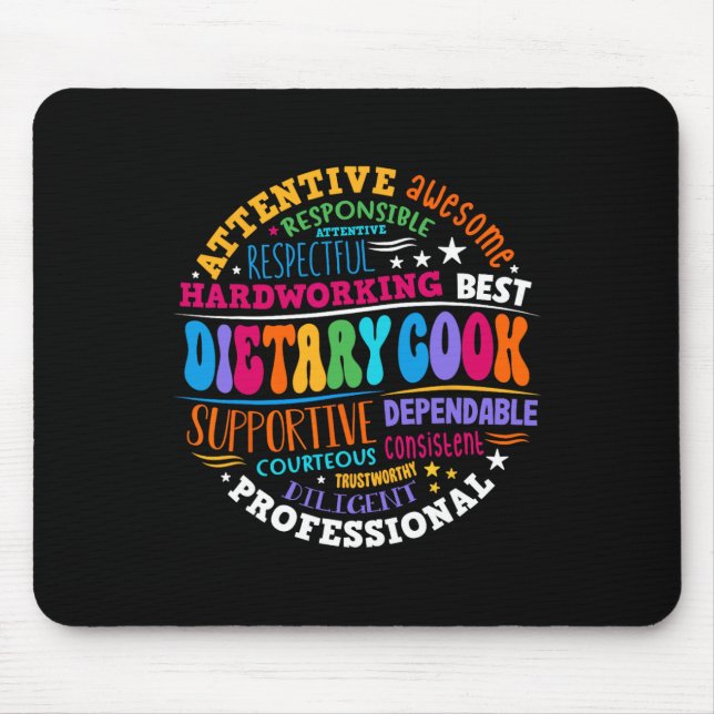 Mousepad Semana de Apreciação do Cozinheiro de Dieta Profis (Frente)