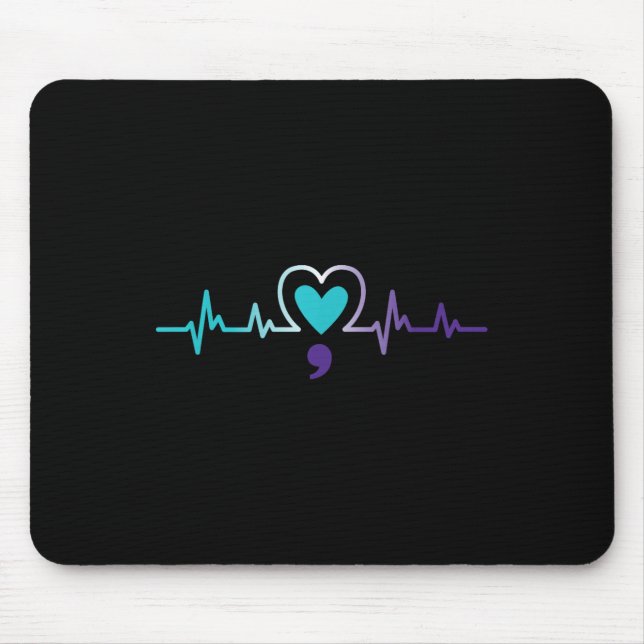 Mousepad Semana de conscientização mental sobre prevenção d (Frente)
