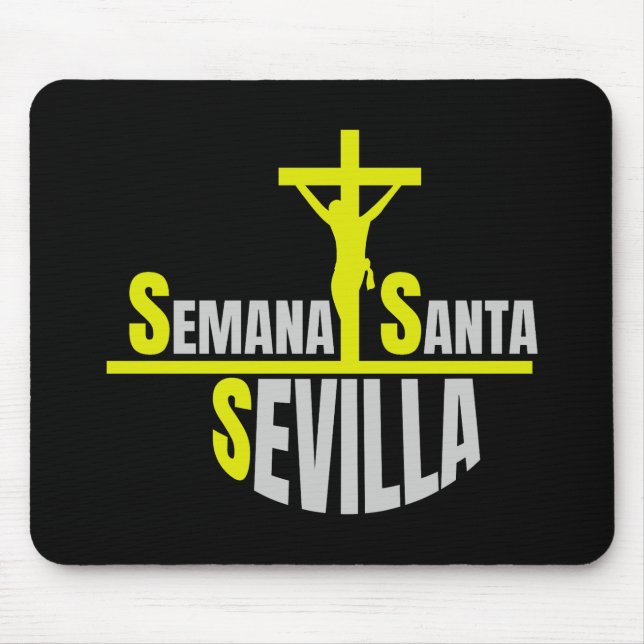 Mousepad Semana Santa Sevilla – Diseño Religioso Inspirador (Frente)