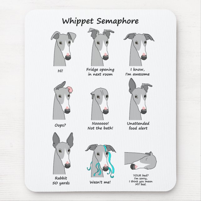 Mousepad Semaphore de Whippet (Frente)