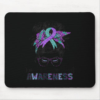 Mousepad Semicolon Suicida Sensibilização Cabelo Louco Para