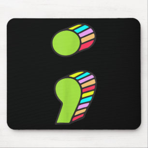 Mousepad Semicolon T, Prevenção De Suicídio, Está Bem, Não 