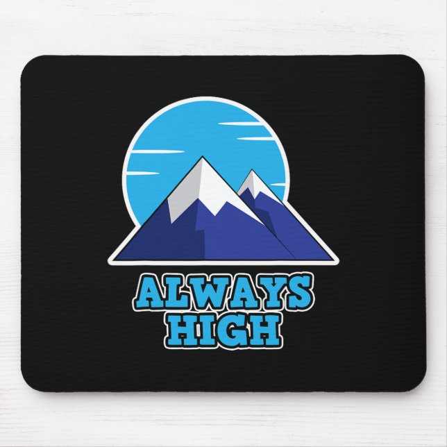 Mousepad Sempre Alto Para Fãs de Outdoor - Caminhada  (Frente)