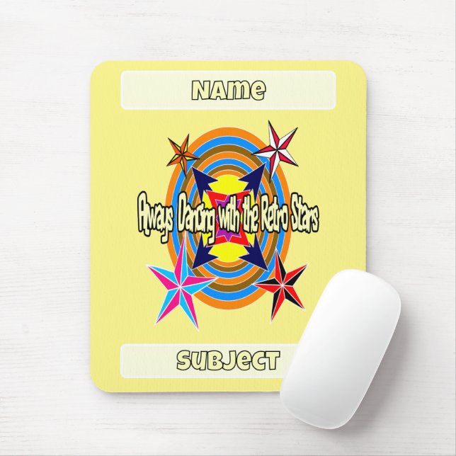 Mousepad Sempre dançando com as estrelas Retro (Com mouse)