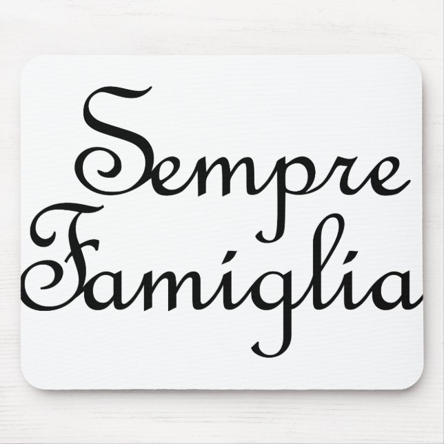 Mousepad Sempre Famiglia - Italiano - Família Sempre (Frente)
