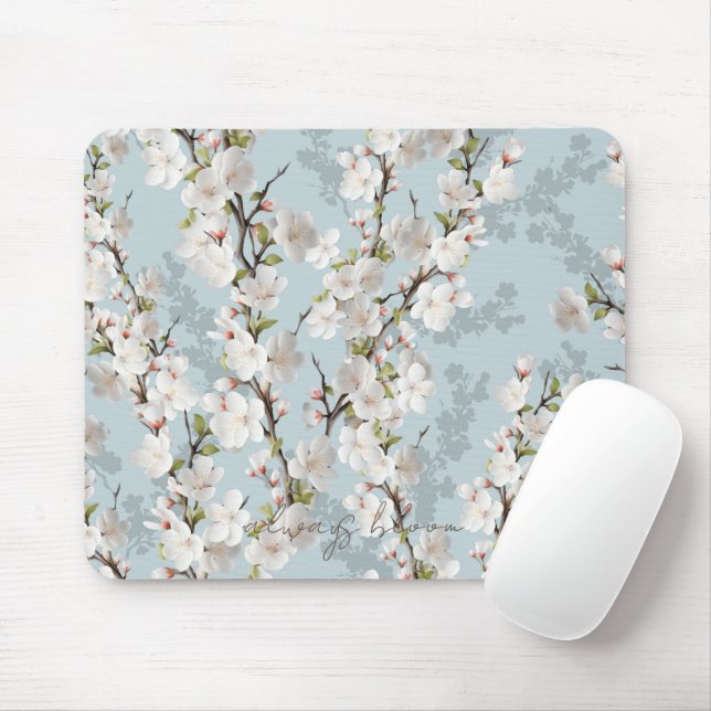 Mousepad Sempre flor texto editável (Com mouse)