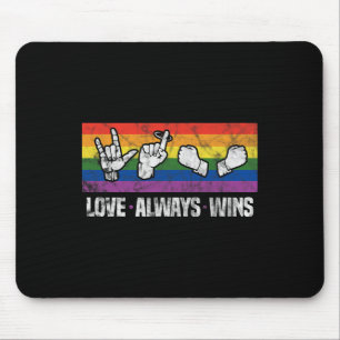 Mousepad Sempre ganha o vint Orgulho gay Lgbt de consciênci