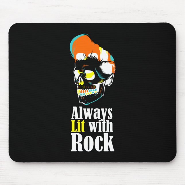 Mousepad Sempre iluminado com rocha (Frente)