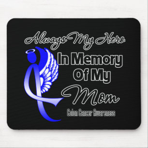 Mousepad Sempre meu herói na mamã da memória - cancro do