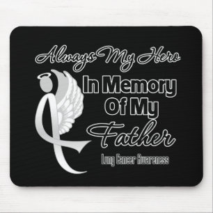 Mousepad Sempre meu herói no pai da memória - câncer