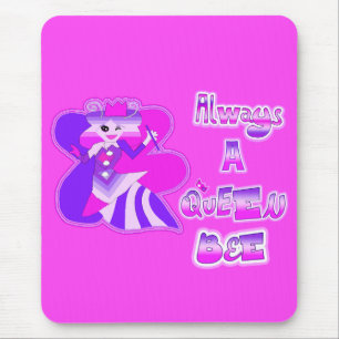 Mousepad Sempre uma abelha rainha rosa quente