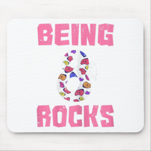Mousepad Sendo 8 Garota de Aniversário das Rochas Subindo