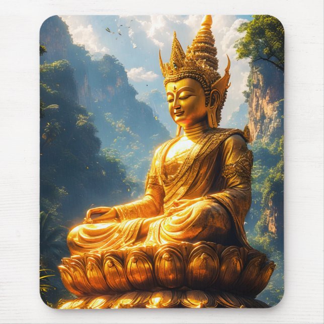 Mousepad Senhor Buda da Terra Dourada (Frente)