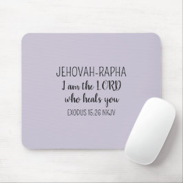 Mousepad Senhor Quem Cura Lilás Simples Cristão