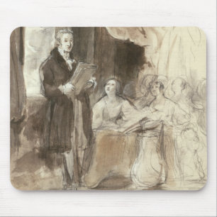 Mousepad Senhor Robert Peel que lê à rainha Victoria