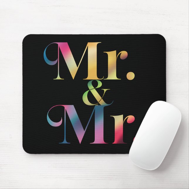 Mousepad Senhor & Senhor Festa de Despedida Gay Casamento G (Com mouse)