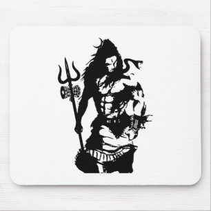 Mousepad Senhor Shiva Arte Irritado Trishul