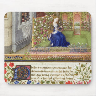 Mousepad Senhora 2617 Emilia em seu jardim, placa 22, 'do