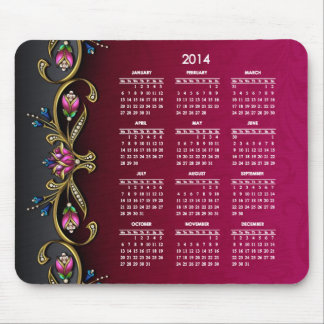 Mousepad Senhora chamativo 2014 calendário