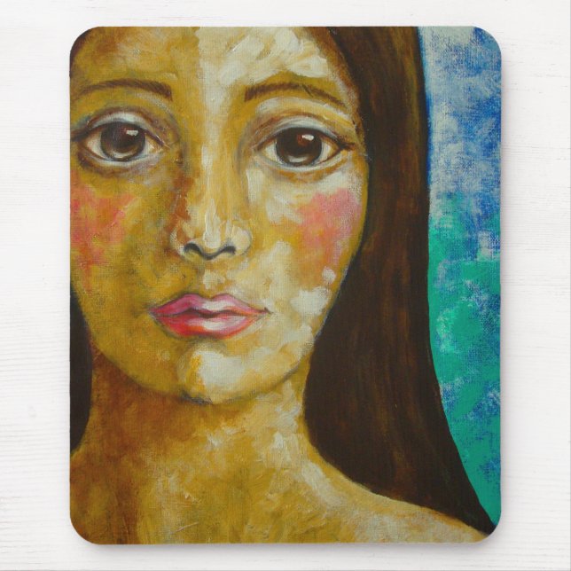 Mousepad SENHORA com o TAPETE DO RATO GRANDE dos OLHOS (Frente)