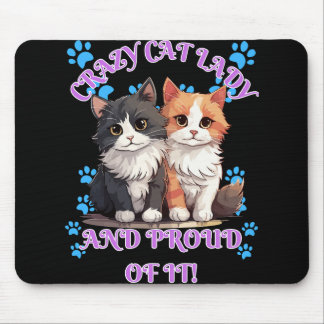 Mousepad Senhora de Gato Louca