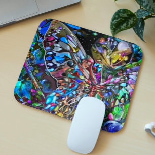 Mousepad Senhora e Borboleta