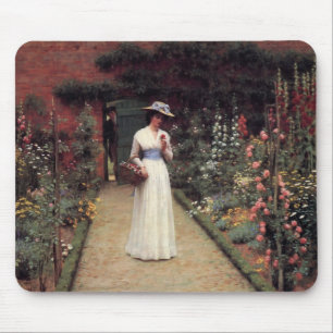 Mousepad Senhora Em Um Jardim