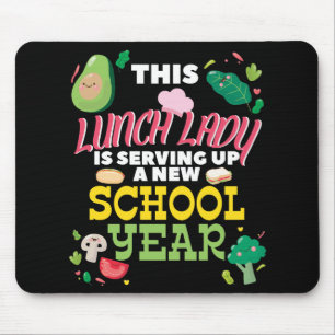 Mousepad Senhora Engraçado do almoço de volta ao
