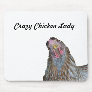 Mousepad Senhora louca da galinha