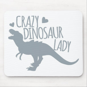 Mousepad Senhora louca do dinossauro