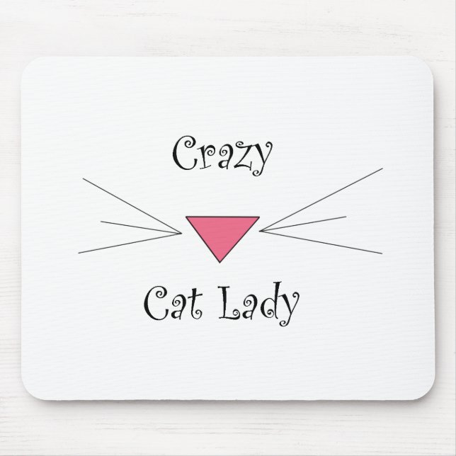 Mousepad Senhora louca do gato (Frente)