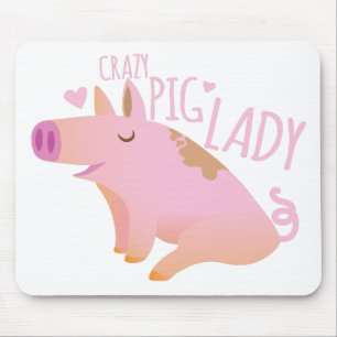 Mousepad Senhora louca do porco