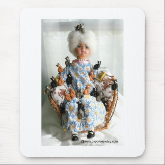 Mousepad Senhora louca tapete do rato do gato