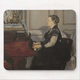 Mousepad Senhora Manet no piano, 1868 de Manet