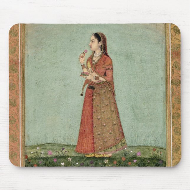 Mousepad Senhora que guardara uma bacia de rosas, do Clive (Frente)