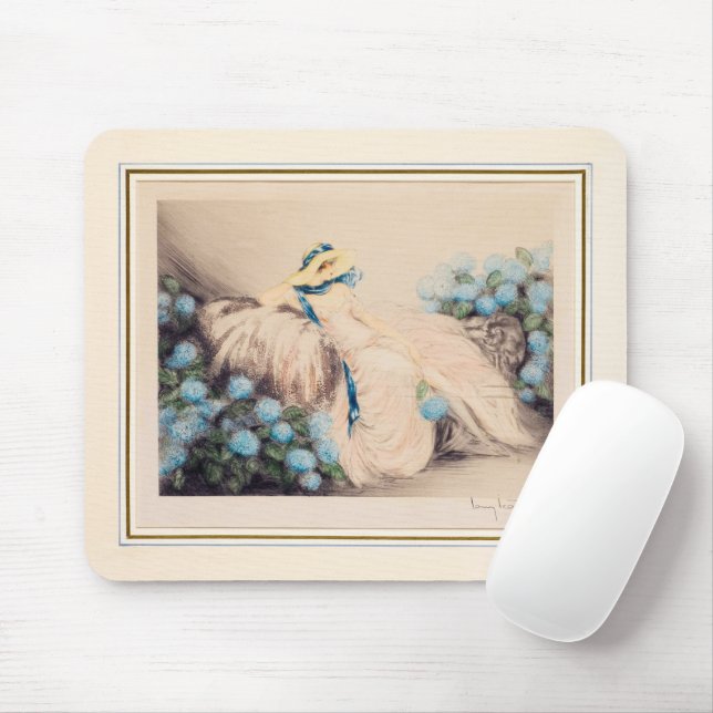 Mousepad Senhora Rosa, 1933, por Louis Icart (Com mouse)