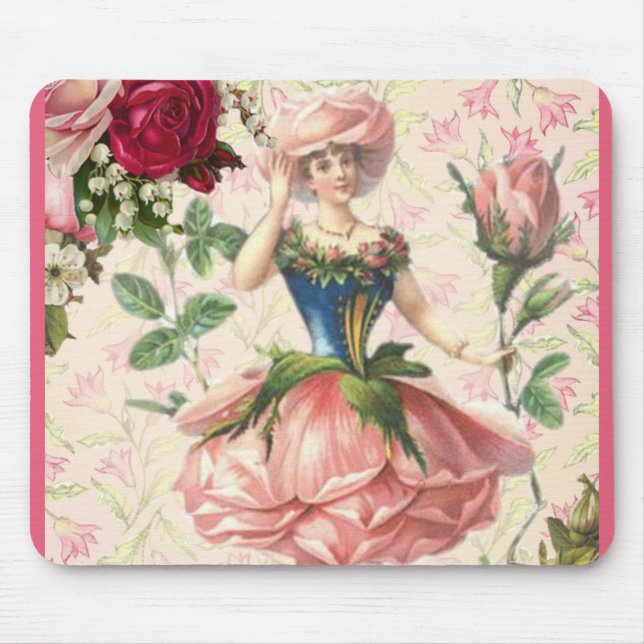 Mousepad Senhora Rosa Rosa-Rosa Vitoriana (Frente)