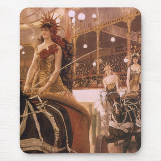 Mousepad Senhoras dos Carros (Circo) por James Tissot (Frente)