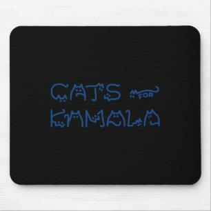 Mousepad Senhoras Para Kamala Cat Typografia Alfabet Cute S