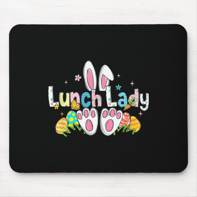 Mousepad Senhorita Almoço de Páscoa Orelhas de Coelho Senho (Frente)