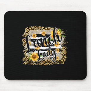 Mousepad Senhorita Almoço Girassol Leopardo Primeiro Dia De