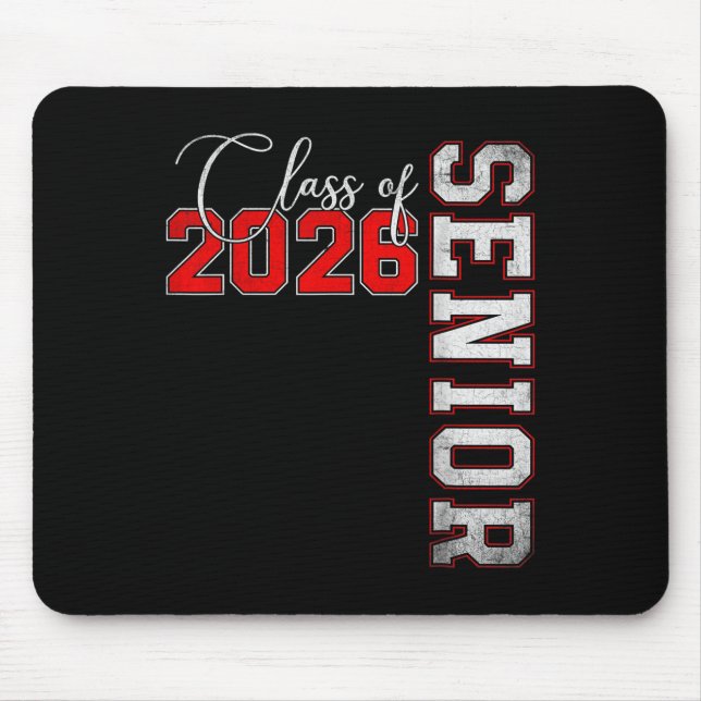 Mousepad Senior 2026 Graduation My Last First Day Of Cl Of  (Frente)