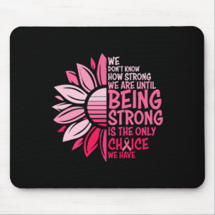Mousepad Sensação do Cancer Rosa de girassol Mulheres Warri