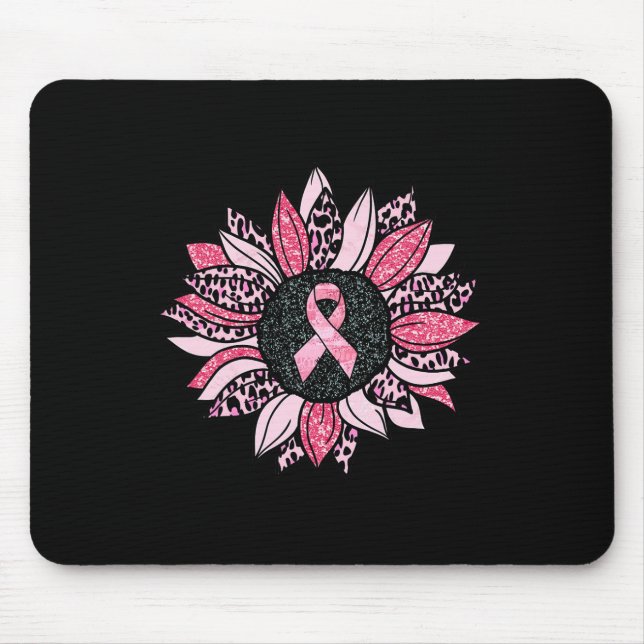 Mousepad Sensação do Cancer Rosa de girassol Mulheres Warri (Frente)