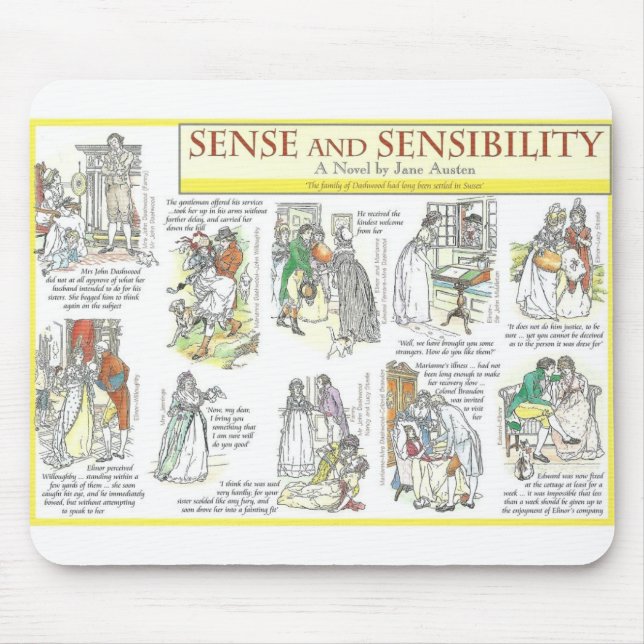 Mousepad Sense and Sensibility (Frente)