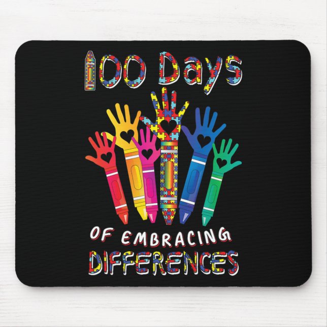 Mousepad Sensibilização Autismo Abrange Diferenças De 100 D (Frente)