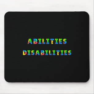 Mousepad Sensibilização Autismo - As capacidades superam as