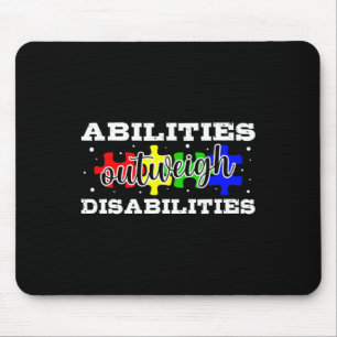 Mousepad Sensibilização Autismo - As capacidades superam as